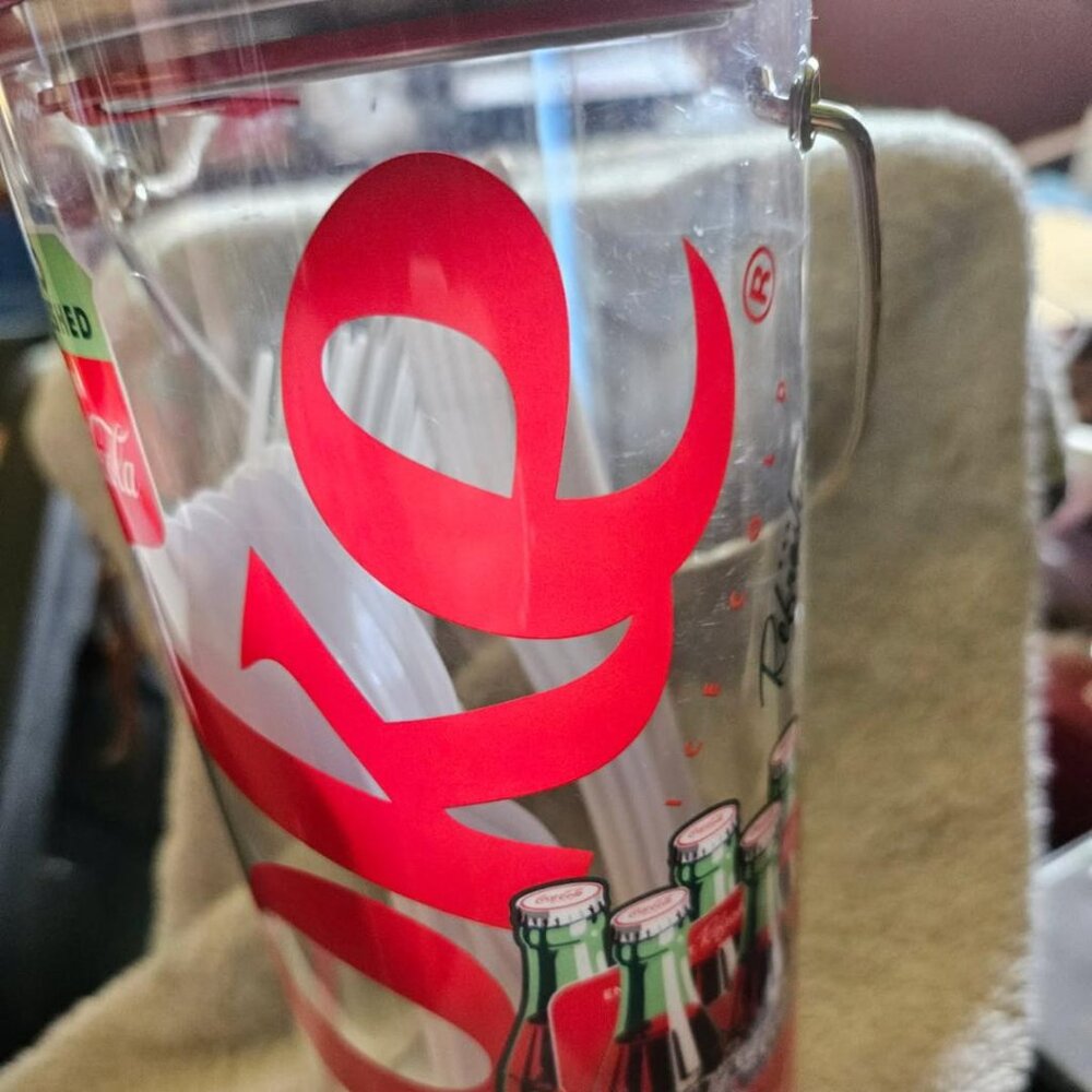 CoCa Cola Clear Utensil Holder